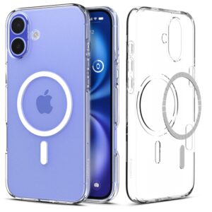 Spigen Liquid Crystal Mag Case MagSafe tok iPhone 16 készülékhez (átlátszó)