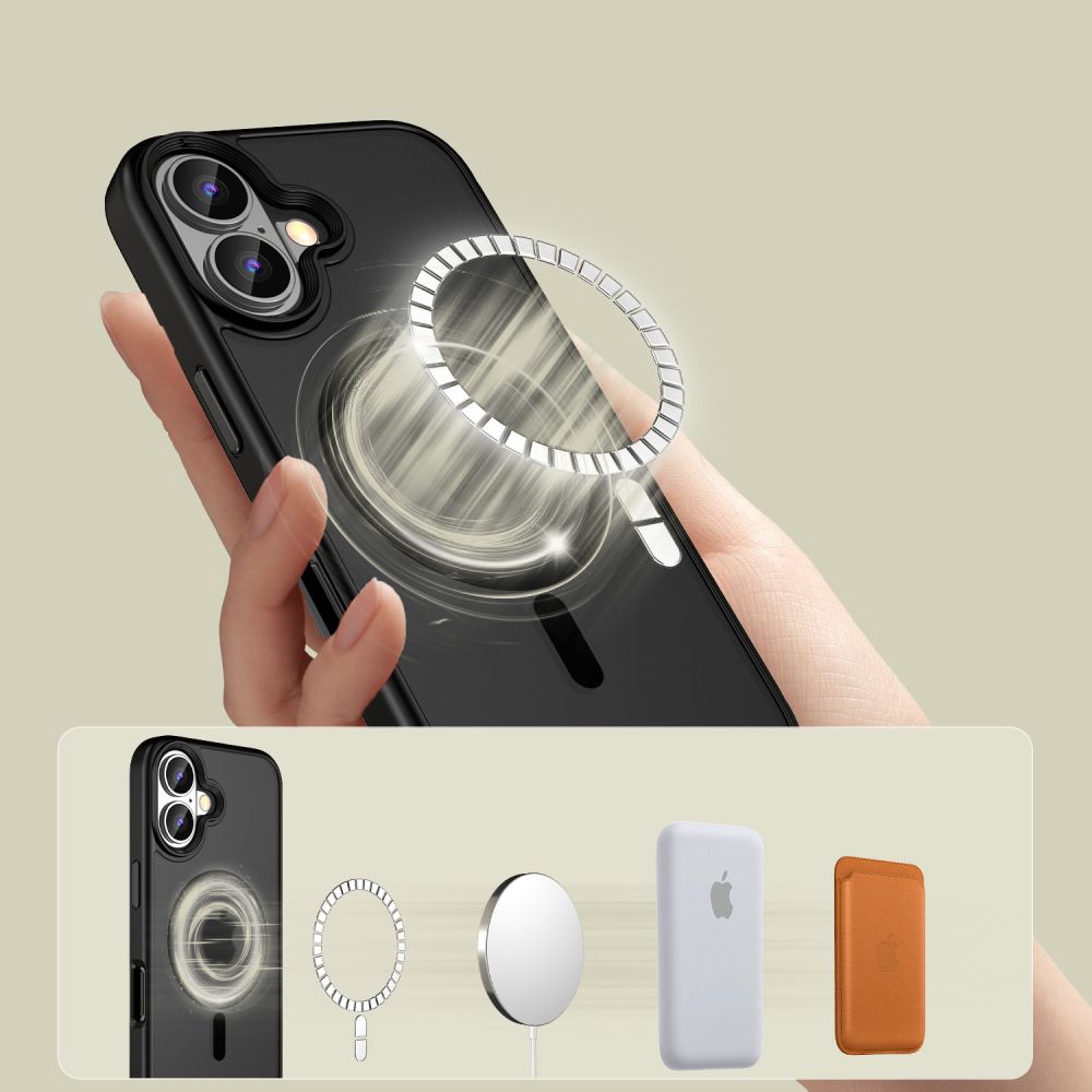 iTok webáruház - Tech-Protect Tech-Protect MagMat MagSafe tok iPhone 16-hoz (fekete) 2 Tech-Protect MagMat MagSafe iPhone 16 Case (fekete)