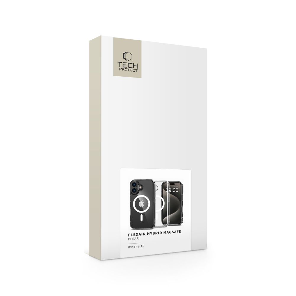 iTok webáruház - Tech-Protect Tech-Protect FlexAir Hybrid MagSafe tok iPhone 16 készülékhez (átlátszó) 4 Tech-Protect FlexAir Hybrid MagSafe iPhone 16 Case (átlátszó)
