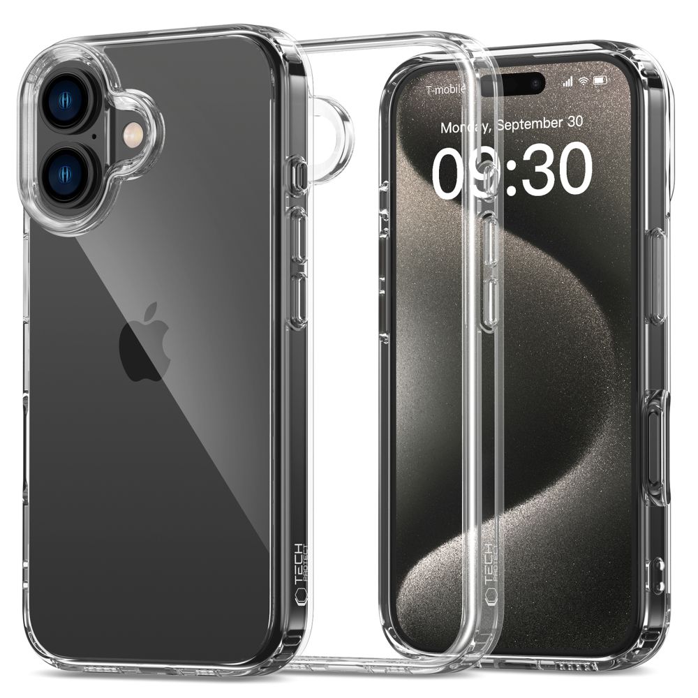iTok webáruház - Tech-Protect Tech-Protect FlexAir Hybrid tok iPhone 16-hoz (átlátszó) 1 Tech-Protect FlexAir Hybrid Case for iPhone 16 (átlátszó)