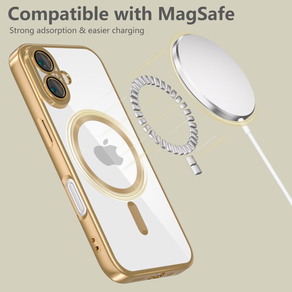 iTok webáruház - Tech-Protect Tech-Protect MagFlex MagSafe tok iPhone 16 készülékhez (arany) 5 Tech-Protect MagFlex MagSafe iPhone 16 Case (arany)