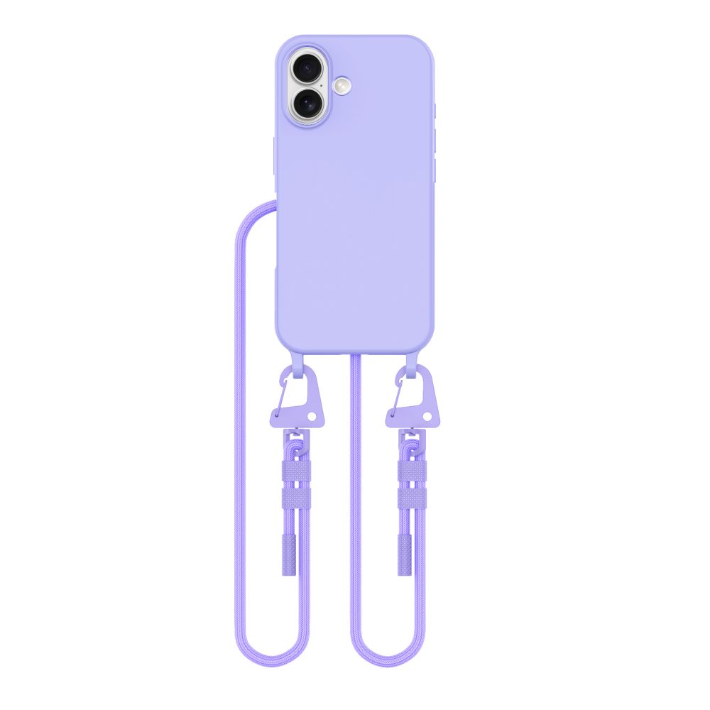 iTok webáruház - Tech-Protect Tech-Protect MagNecklace MagSafe tok nyakpánttal iPhone 16-hoz (lila) 2 Tech-Protect MagNecklace MagSafe Case with Lanyard for iPhone 16 (lila)