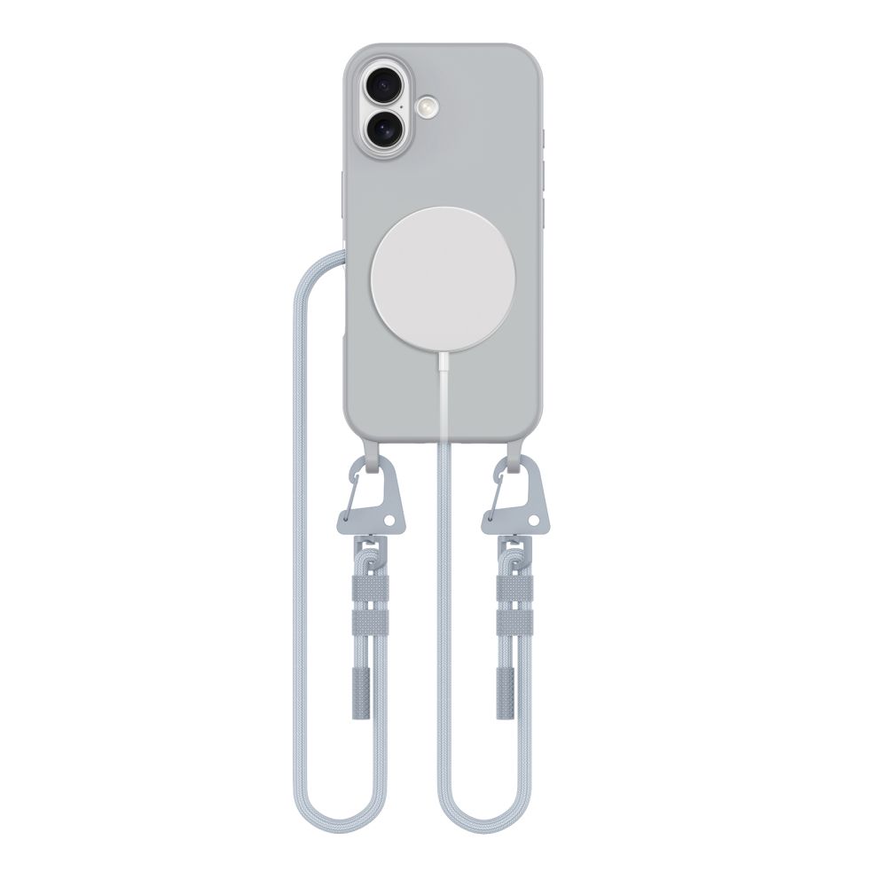 iTok webáruház - Tech-Protect Tech-Protect MagNecklace MagSafe tok iPhone 16-hoz (szürke) 1 Tech-Protect MagNecklace MagSafe iPhone 16 Case (szürke)