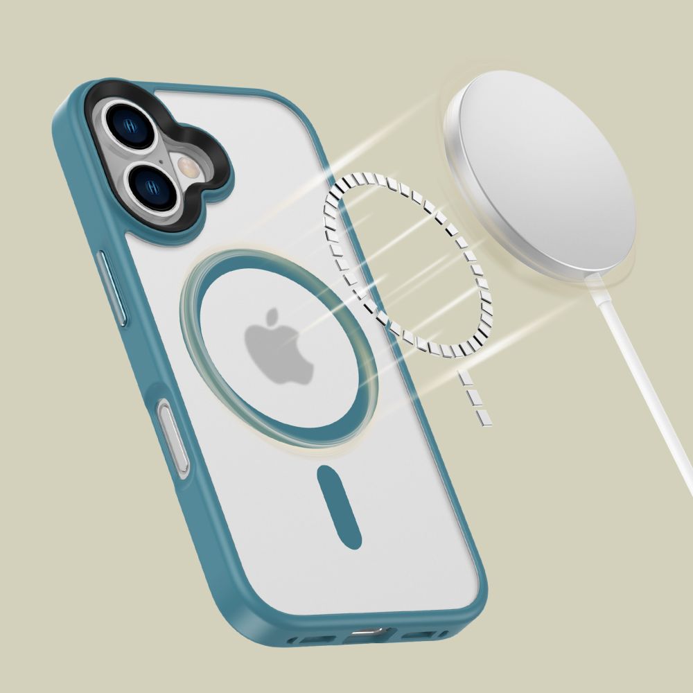 iTok webáruház - Tech-Protect Tech-Protect MagMat MagSafe iPhone 16 tok (kék) 3 Tech-Protect MagMat MagSafe iPhone 16 Case (kék)