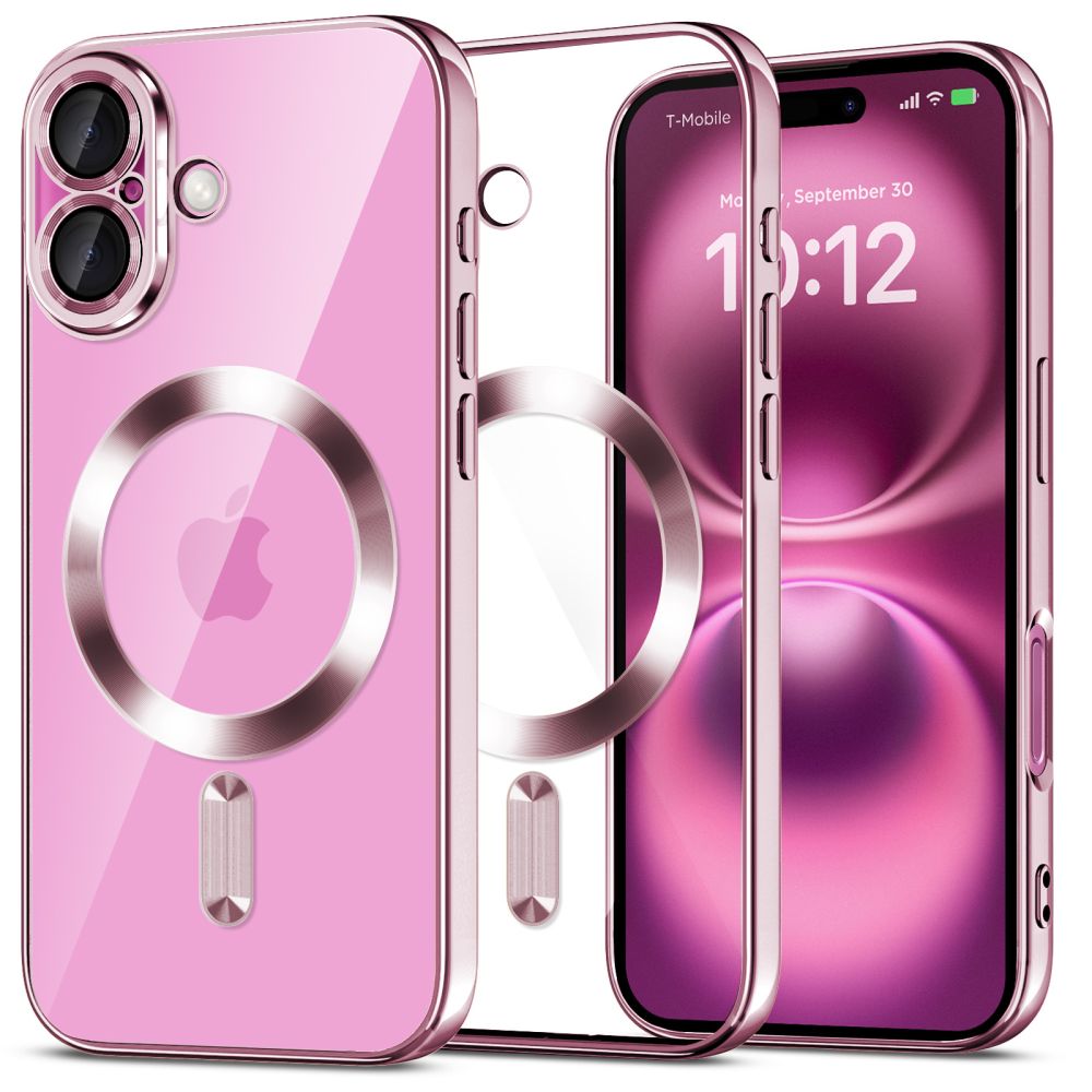 iTok webáruház - Tech-Protect Tech-Protect MagFlex MagSafena iPhone 16 tok (átlátszó / rózsaszín) 1 Tech-Protect MagFlex MagSafena iPhone 16 Case (átlátszó / rózsaszín)