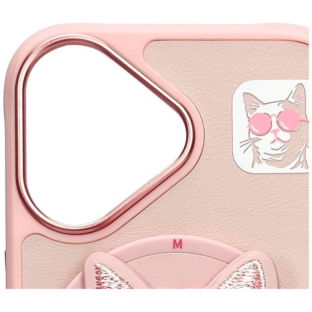 iTok webáruház - Hurtel Nimmy Glasses Cool Cat MagSafe tok iPhone 16 készülékhez (rózsaszín) 7 Nimmy Glasses Cool Cat MagSafe Case for iPhone 16 (rózsaszín)