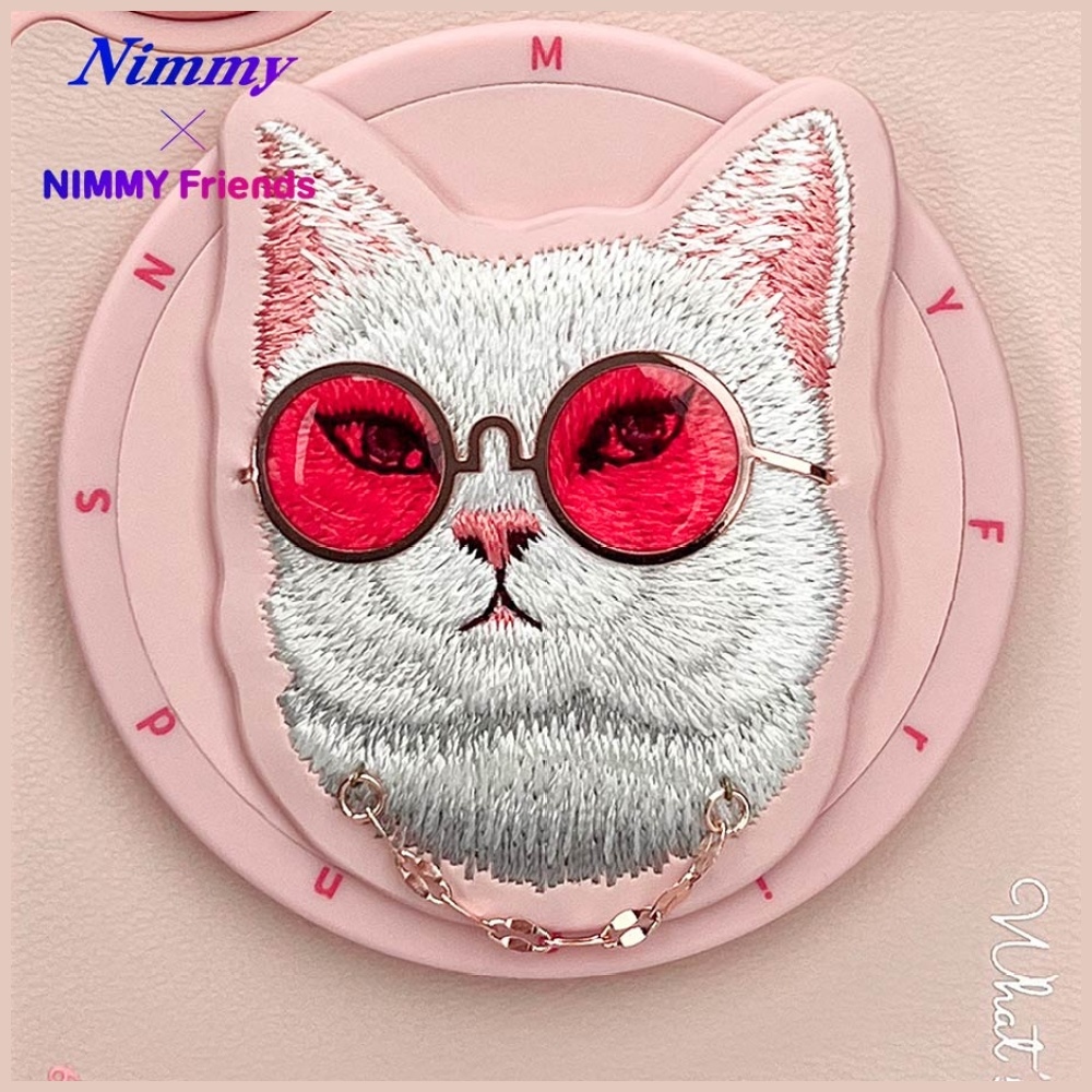 iTok webáruház - Hurtel Nimmy Glasses Cool Cat MagSafe tok iPhone 16 készülékhez (rózsaszín) 8 Nimmy Glasses Cool Cat MagSafe Case for iPhone 16 (rózsaszín)
