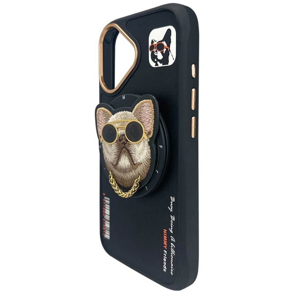 iTok webáruház - Hurtel Nimmy Glasses Cool nag MagSafe tok iPhone 16-hoz (fekete) 4 Nimmy Glasses Cool nag MagSafe case for iPhone 16 (fekete)