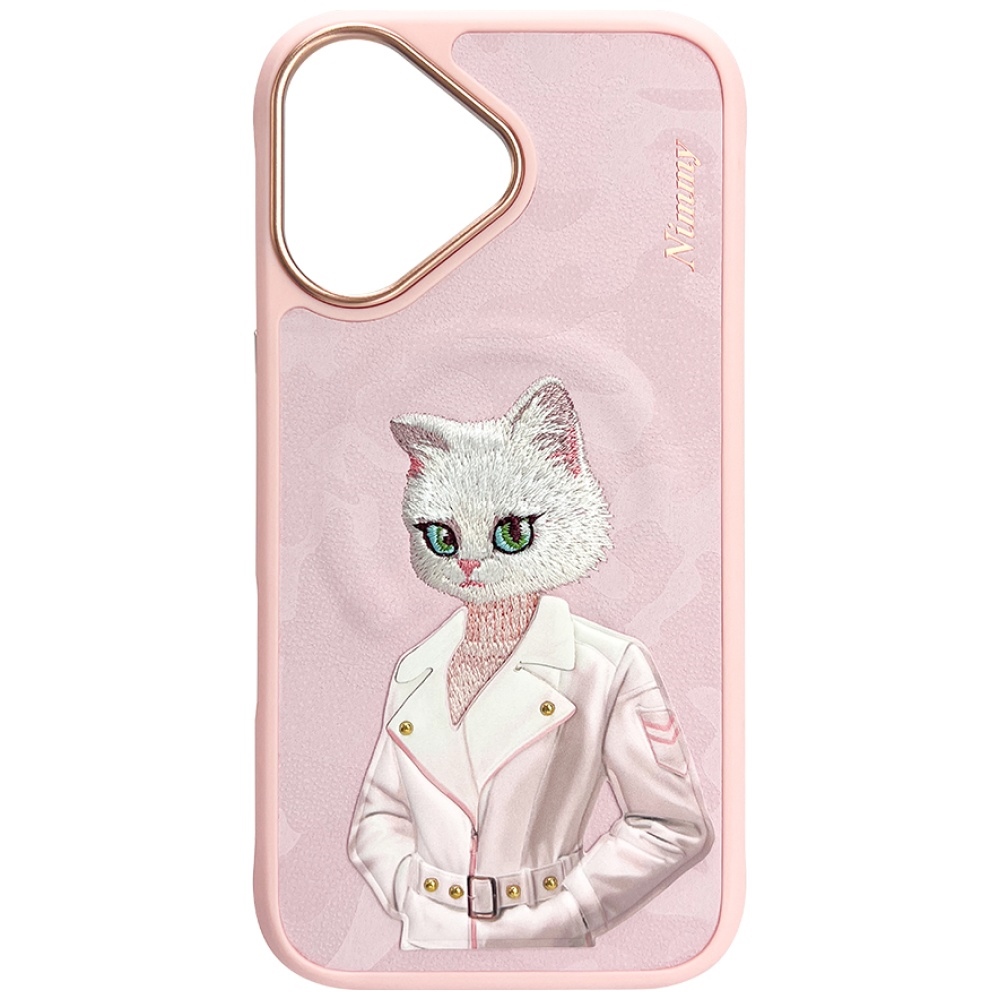 iTok webáruház - Hurtel Nimmy Magnetic Fashion Cute Pet MagSafe tok iPhone 16 készülékhez (rózsaszín) 2 Nimmy Magnetic fashion cute pet MagSafe case for iPhone 16 (rózsaszín)