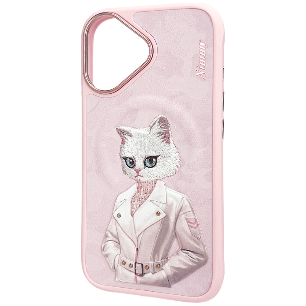 iTok webáruház - Hurtel Nimmy Magnetic Fashion Cute Pet MagSafe tok iPhone 16 készülékhez (rózsaszín) 3 Nimmy Magnetic fashion cute pet MagSafe case for iPhone 16 (rózsaszín)