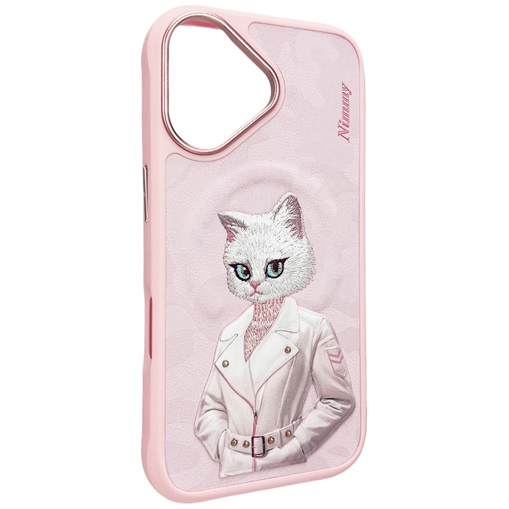iTok webáruház - Hurtel Nimmy Magnetic Fashion Cute Pet MagSafe tok iPhone 16 készülékhez (rózsaszín) 4 Nimmy Magnetic fashion cute pet MagSafe case for iPhone 16 (rózsaszín)