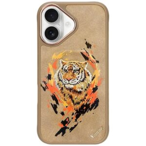 Nimmy Tiger MagSafe tok iPhone 16-hoz (barna)