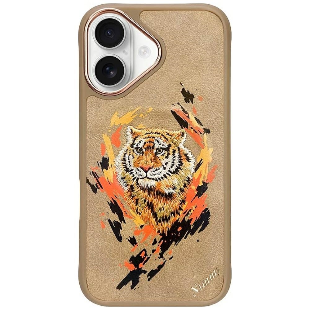 iTok webáruház - Hurtel Nimmy Tiger MagSafe tok iPhone 16-hoz (barna) 1 Nimmy Tiger MagSafe case for iPhone 16 (barna)