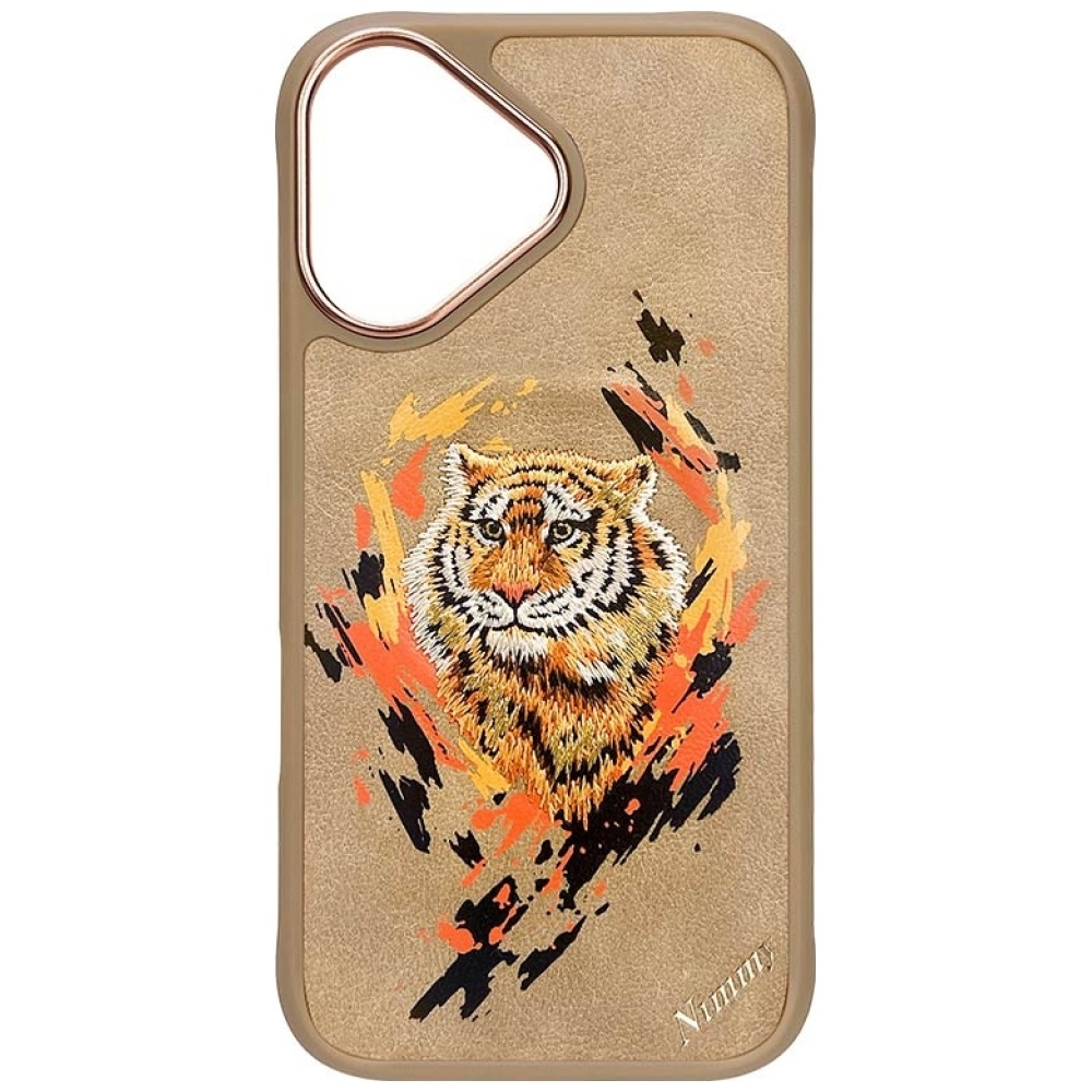 iTok webáruház - Hurtel Nimmy Tiger MagSafe tok iPhone 16-hoz (barna) 2 Nimmy Tiger MagSafe case for iPhone 16 (barna)