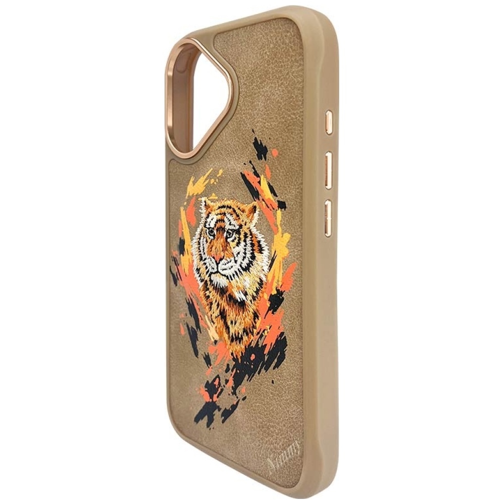 iTok webáruház - Hurtel Nimmy Tiger MagSafe tok iPhone 16-hoz (barna) 4 Nimmy Tiger MagSafe case for iPhone 16 (barna)