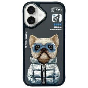 Nimmy Cool&Cute 2.0 Dog tok iPhone 16-hoz (fekete)