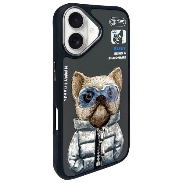 iTok webáruház - Hurtel Nimmy Cool&Cute 2.0 Dog tok iPhone 16-hoz (fekete) 2 Nimmy Cool&Cute 2.0 Dog Case for iPhone 16 (fekete)