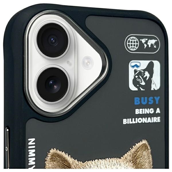 iTok webáruház - Hurtel Nimmy Cool&Cute 2.0 Dog tok iPhone 16-hoz (fekete) 3 Nimmy Cool&Cute 2.0 Dog Case for iPhone 16 (fekete)