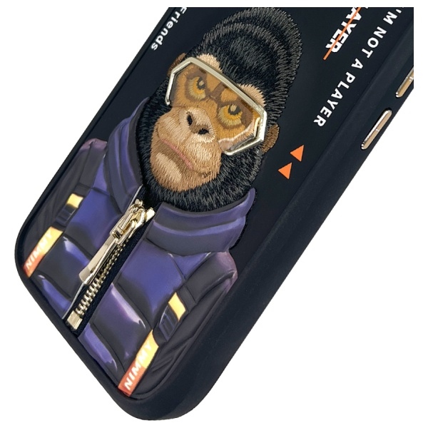 iTok webáruház - Hurtel Nimmy Cool&Cute 2.0 Monkey tok iPhone 16-hoz (fekete) 7 Nimmy Cool&Cute 2.0 Monkey case for iPhone 16 (fekete)