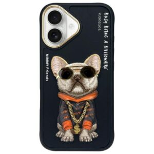 Nimmy Glasses Cool Dog tok iPhone 16 készülékhez (fekete)