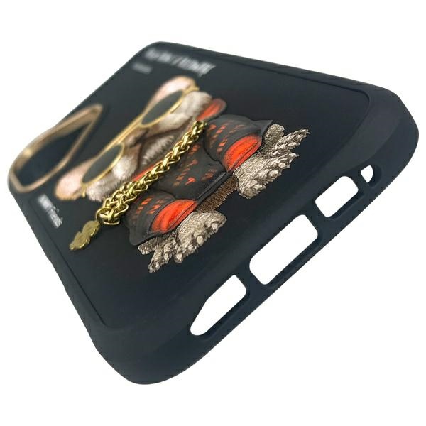 iTok webáruház - Hurtel Nimmy Glasses Cool Dog tok iPhone 16 készülékhez (fekete) 8 Nimmy Glasses Cool Dog iPhone 16 Case (fekete)
