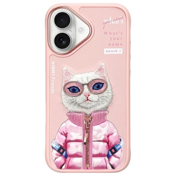iTok webáruház - Hurtel Nimmy Cool&Cute 2.0 Cat tok iPhone 16-hoz (rózsaszín) 1 Nimmy Cool&Cute 2.0 Cat Case for iPhone 16 (rózsaszín)
