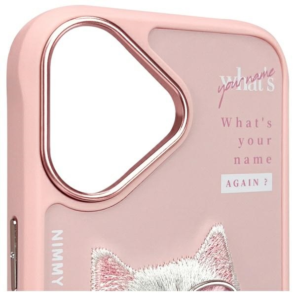 iTok webáruház - Hurtel Nimmy Cool&Cute 2.0 Cat tok iPhone 16-hoz (rózsaszín) 5 Nimmy Cool&Cute 2.0 Cat Case for iPhone 16 (rózsaszín)