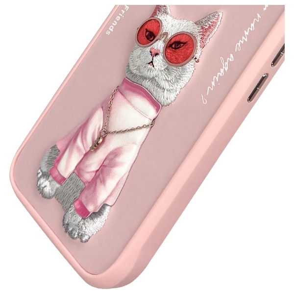 iTok webáruház - Hurtel Nimmy Glasses Cool Cat iPhone 16 tok (rózsaszín) 7 Nimmy Glasses Cool Cat iPhone 16 Case (rózsaszín)
