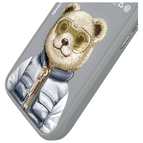 iTok webáruház - Hurtel Nimmy Cool&Cute 2.0 Bear tok iPhone 16-hoz (szürke) 7 Nimmy Cool&Cute 2.0 Bear Case for iPhone 16 (szürke)
