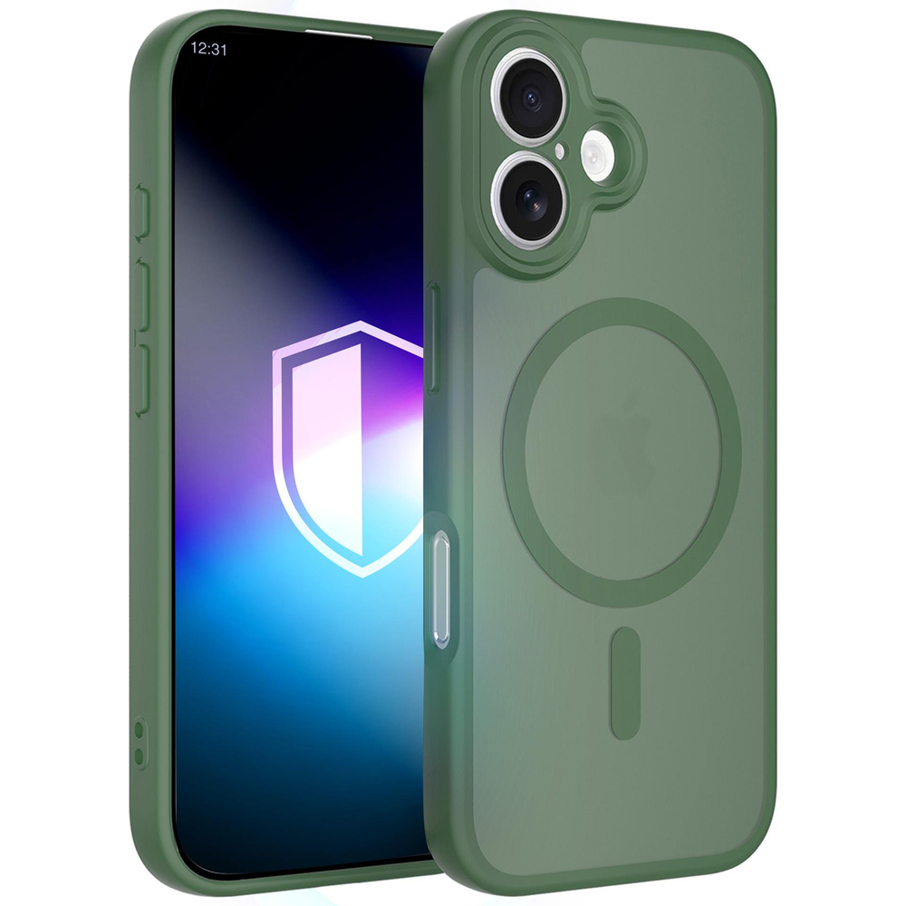 iTok webáruház - 3MK 3mk Misty MagCase tok iPhone 16 készülékhez (zöld) 1 3mk Misty MagCase for iPhone 16 (zöld)