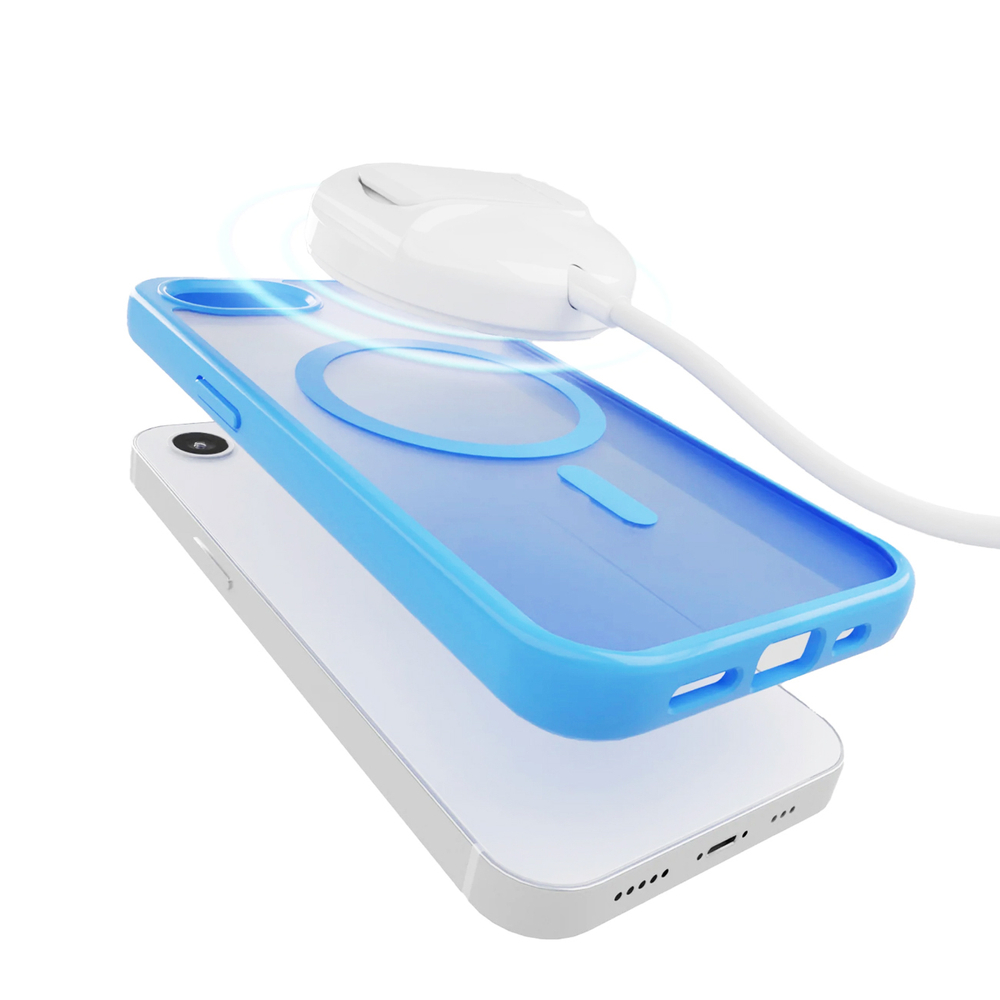 iTok webáruház - Puro Puro Gradient MagSafe TPU tok iPhone 16e/17e készülékhez (kék) 3 Puro Gradient MagSafe Silicone Case for iPhone 16e/17e (kék)