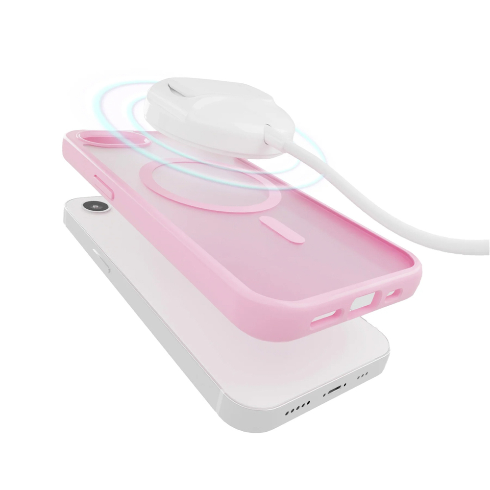 iTok webáruház - Puro Puro Gradient MagSafe szilikon tok iPhone 16e/17e készülékhez (rózsaszín) 4 Puro Gradient MagSafe Silicone Case for iPhone 16e/17e (rózsaszín)