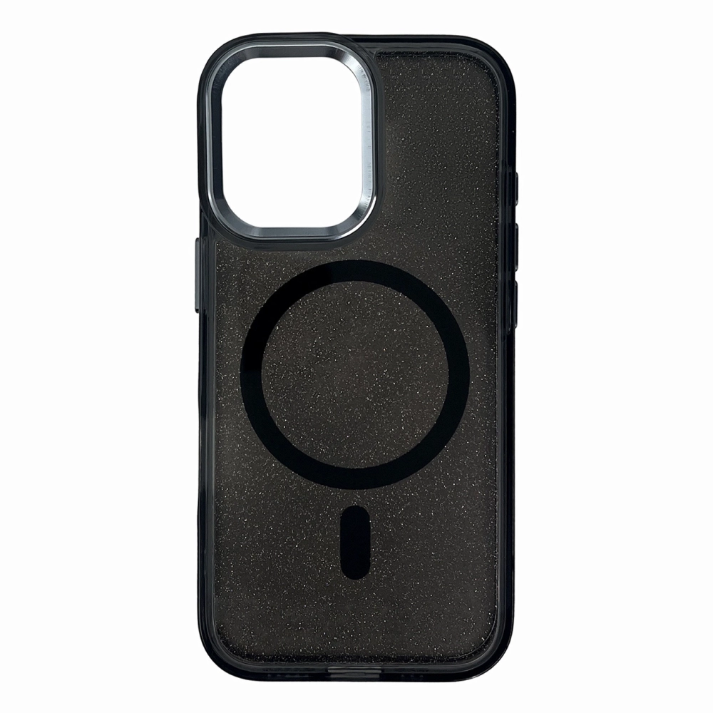 iTok webáruház - Hurtel Glitter MagSafe tok iPhone 16e / 17e készülékhez (fekete) 1 Glitter Case with MagSafe for iPhone 16e / 17e (fekete)