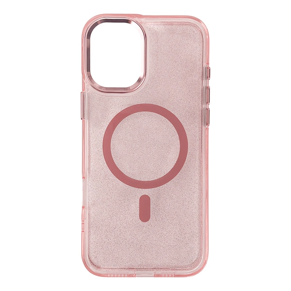 iTok webáruház - Hurtel Glitter MagSafe tok iPhone 16e / 17e készülékhez (rózsaszín) 1 Glitter Case with MagSafe for iPhone 16e / 17e (rózsaszín)