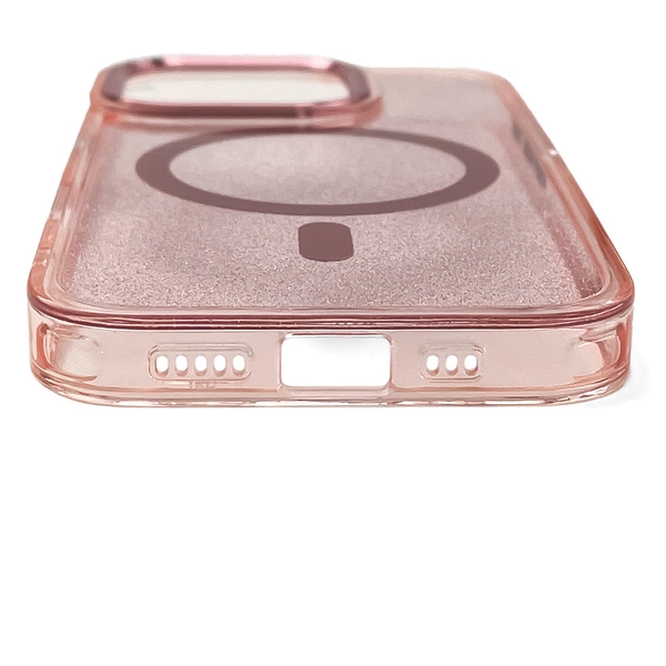 iTok webáruház - Hurtel Glitter MagSafe tok iPhone 16e / 17e készülékhez (rózsaszín) 5 Glitter Case with MagSafe for iPhone 16e / 17e (rózsaszín)
