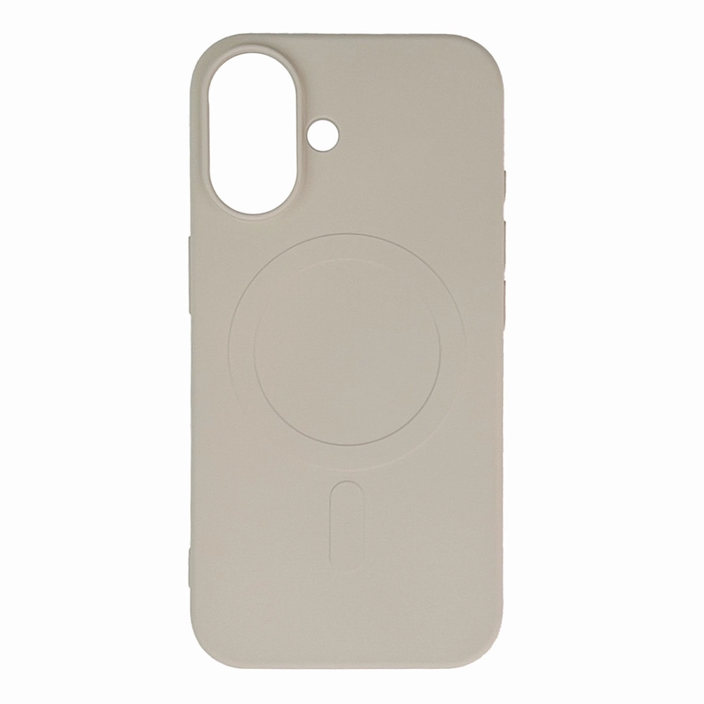 iTok webáruház - Hurtel MagSafe szilikon tok iPhone 16e / 17e készülékhez (bézs) 1 Liquid Silicone Case with MagSafe for iPhone 16e / 17e (bézs)