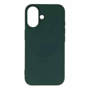 Folyékony szilikon tok MagSafe-fel iPhone 16e / 17e készülékhez (zöld)
