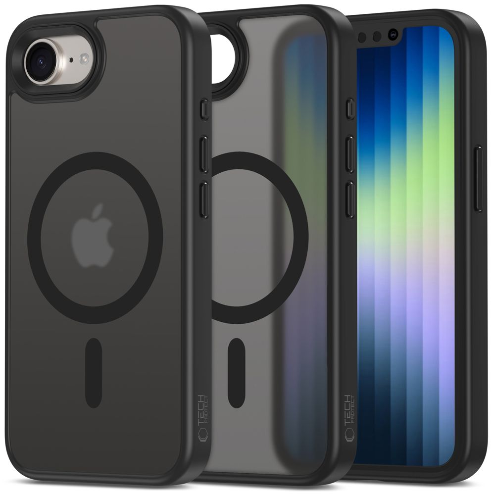 iTok webáruház - Tech-Protect Tech-Protect MagMat MagSafe tok iPhone 16e / 17e készülékhez (matt fekete) 1 Tech-Protect MagMat MagSafe Case for iPhone 16e / 17e (matt fekete)