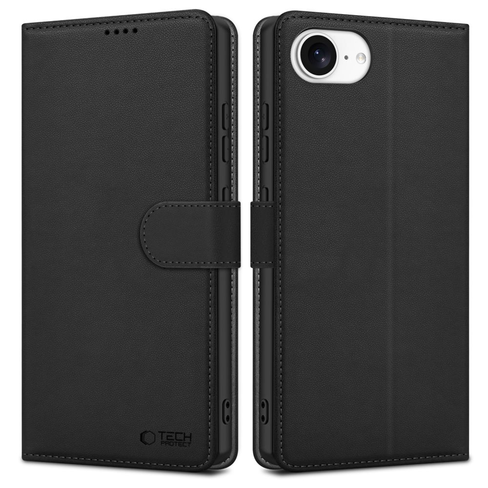 iTok webáruház - Tech-Protect Tech-Protect Wallet tok iPhone 16e / 17e készülékhez (matt fekete) 1 Tech-Protect Wallet Case for iPhone 16e / 17e (matt fekete)