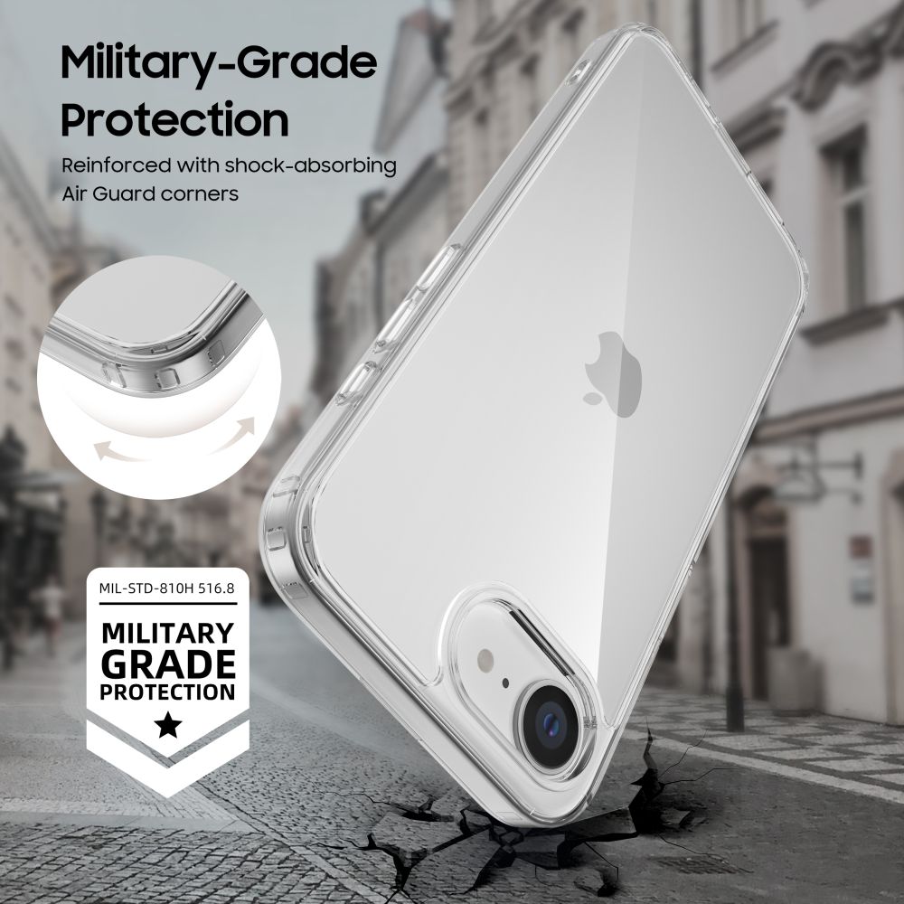 iTok webáruház - Tech-Protect Tech-Protect FlexAir Hybrid tok iPhone 16e / 17e-hez (átlátszó) 5 Tech-Protect FlexAir Hybrid Case for iPhone 16e / 17e (átlátszó)
