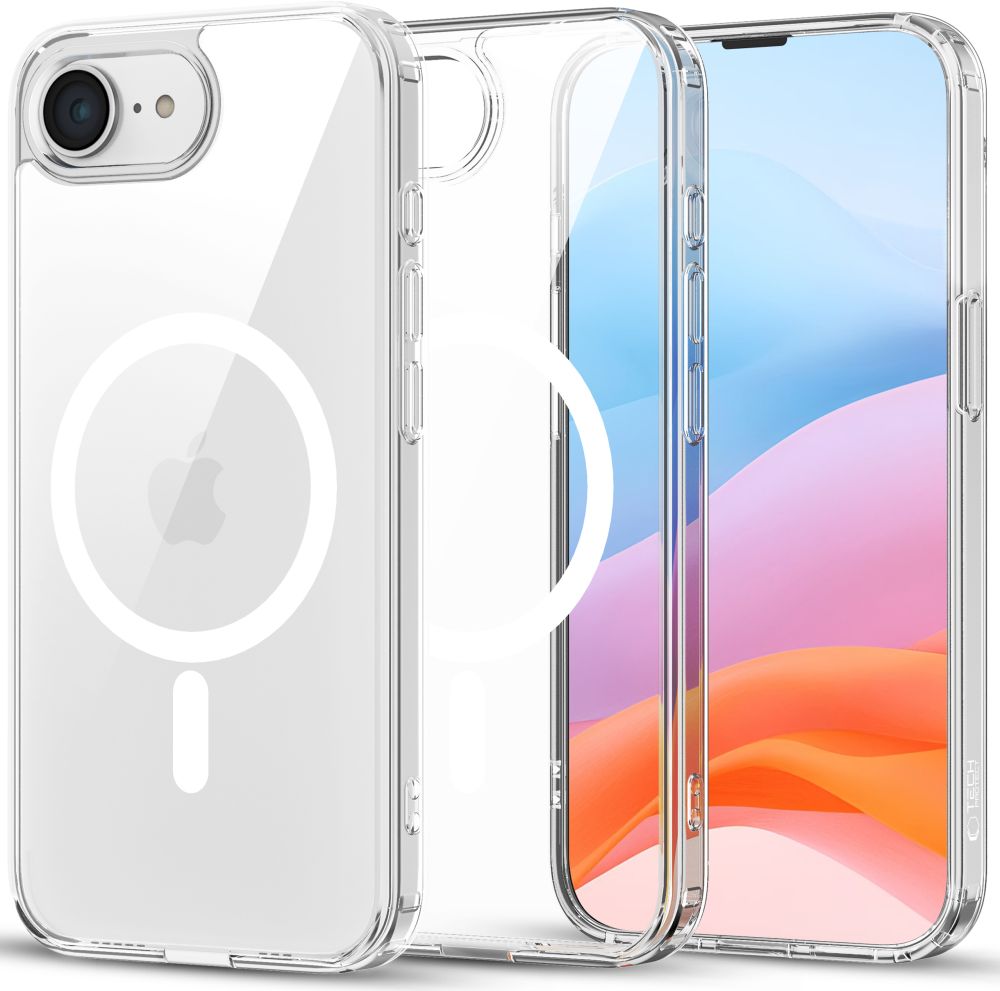 iTok webáruház - Tech-Protect Tech-Protect FlexAir Hybrid MagSafe tok iPhone 16e / 17e készülékhez (átlátszó) 1 Tech-Protect FlexAir Hybrid MagSafe Case for iPhone 16e / 17e (átlátszó)
