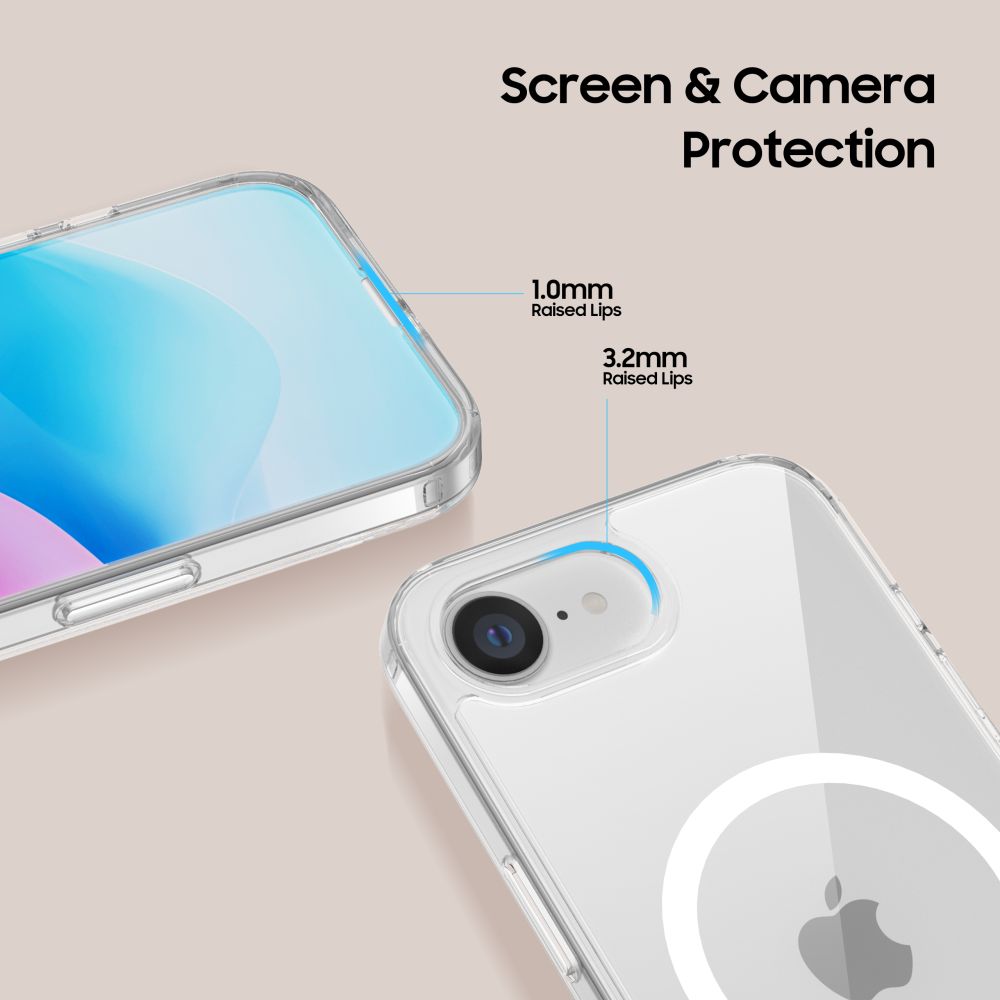 iTok webáruház - Tech-Protect Tech-Protect FlexAir Hybrid MagSafe tok iPhone 16e / 17e készülékhez (átlátszó) 4 Tech-Protect FlexAir Hybrid MagSafe Case for iPhone 16e / 17e (átlátszó)