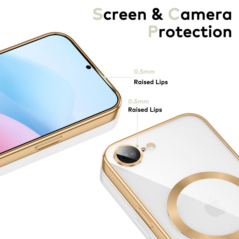 iTok webáruház - Tech-Protect Tech-Protect MagFlex MagSafe tok iPhone 16e / 17e készülékhez (arany) 2 Tech-Protect MagFlex MagSafe Case for iPhone 16e / 17e (arany)