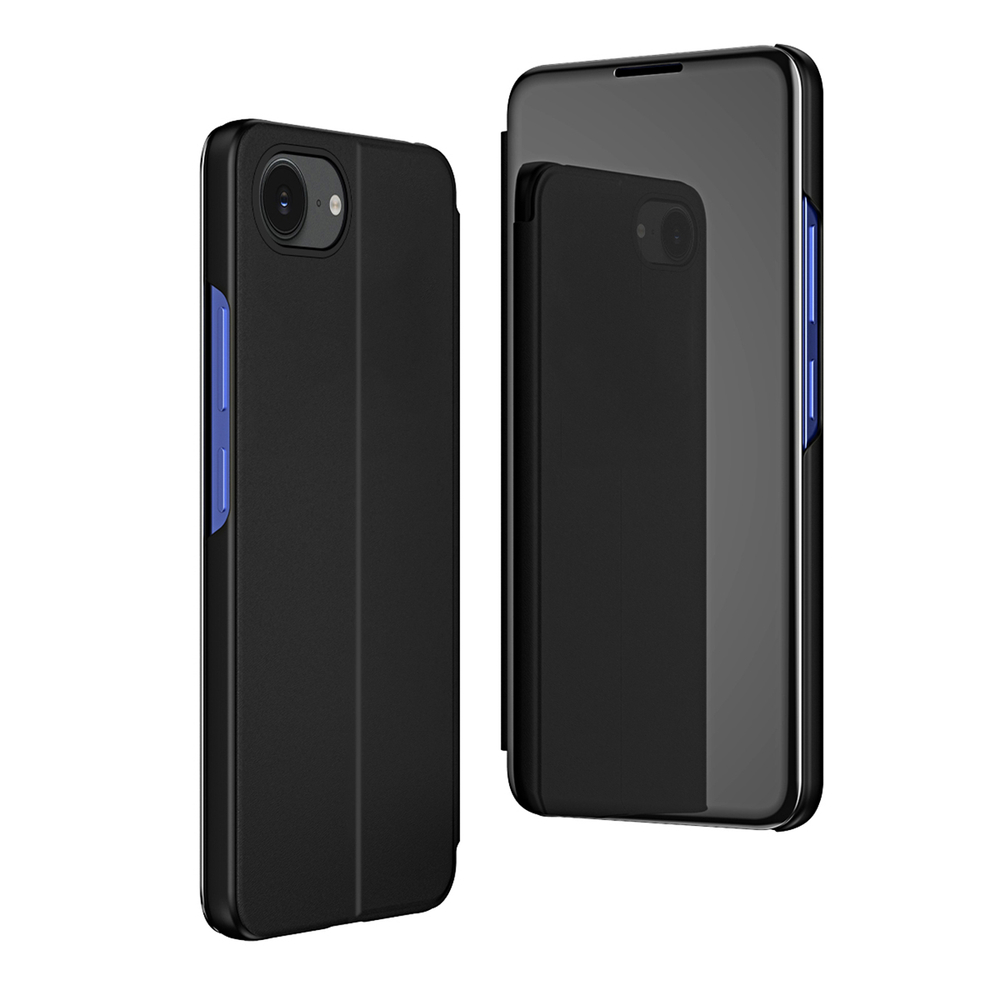 iTok webáruház - Hurtel Clear View Case flip tok iPhone 16e / 17e (fekete) 2 Clear View Case for iPhone 16e / 17e Flip Cover (fekete)