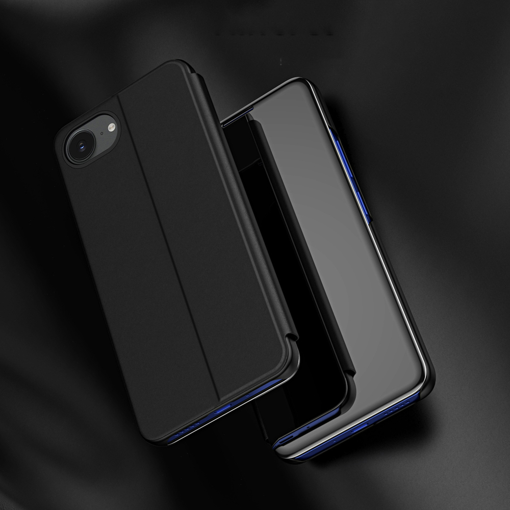 iTok webáruház - Hurtel Clear View Case flip tok iPhone 16e / 17e (fekete) 3 Clear View Case for iPhone 16e / 17e Flip Cover (fekete)
