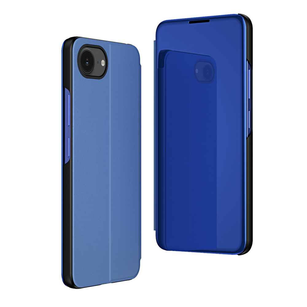 iTok webáruház - Hurtel Clear View Case flip tok iPhone 16e / 17e készülékhez (kék) 2 Clear View Case for iPhone 16e / 17e Flip Cover (kék)