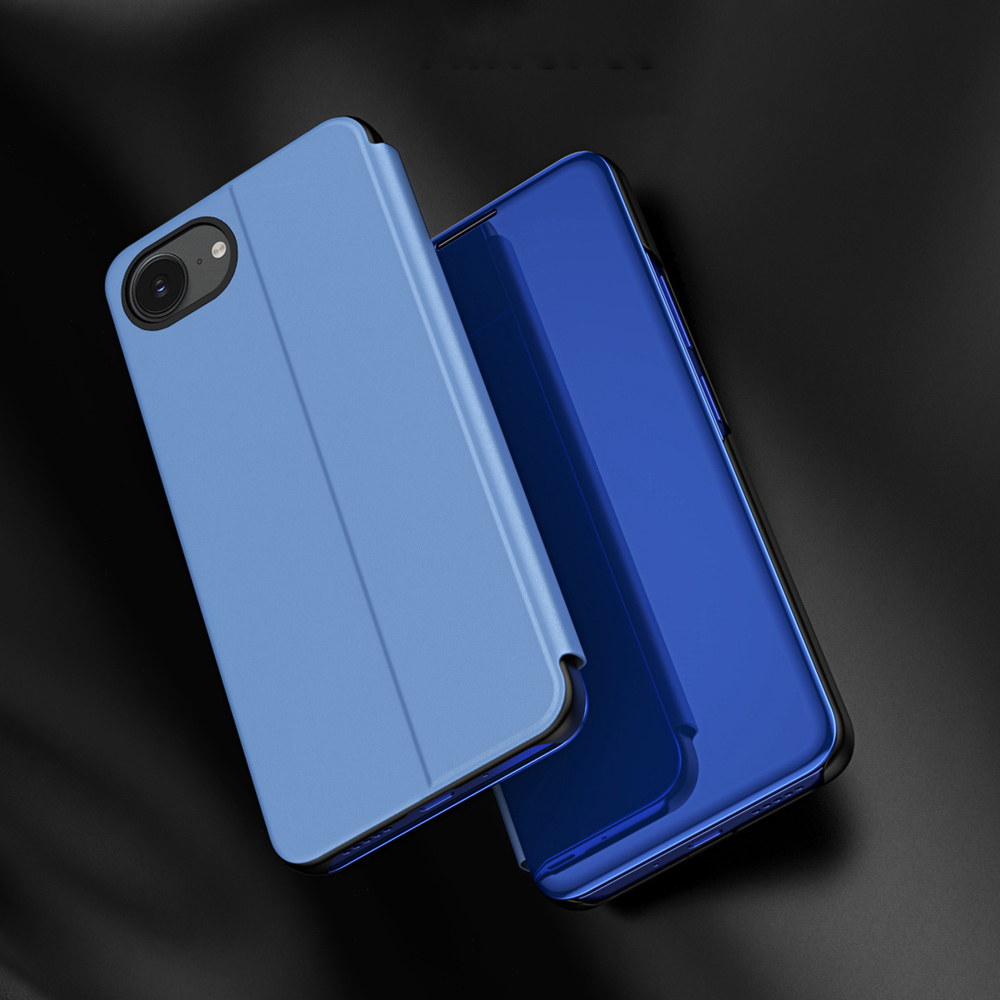 iTok webáruház - Hurtel Clear View Case flip tok iPhone 16e / 17e készülékhez (kék) 3 Clear View Case for iPhone 16e / 17e Flip Cover (kék)