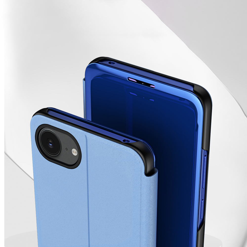 iTok webáruház - Hurtel Clear View Case flip tok iPhone 16e / 17e készülékhez (kék) 5 Clear View Case for iPhone 16e / 17e Flip Cover (kék)