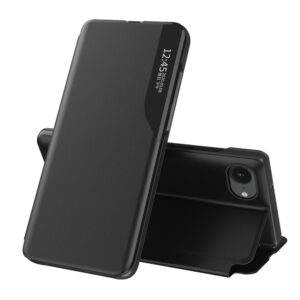 Eco Leather View tok állvánnyal iPhone 16e / 17e készülékhez (fekete)