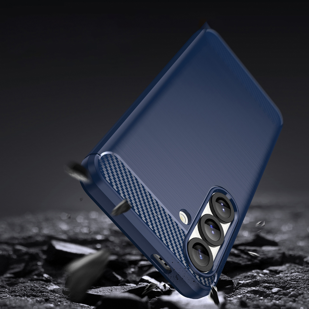iTok webáruház - Hurtel Carbon Case szilikon tok iPhone 16e / 17e készülékhez (kék) 5 Carbon Case for iPhone 16e / 17e (kék)